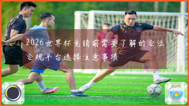 2026世界杯竞猜前需要了解的合法合规平台选择注意事项